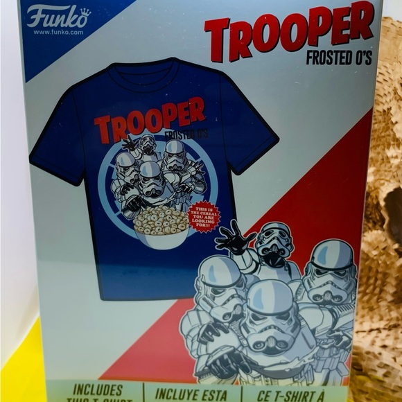 Funko Troopers Cereal T Shirt New Sealed Box Star Wars Stormtrooper Unisex - Picture 4 of 6